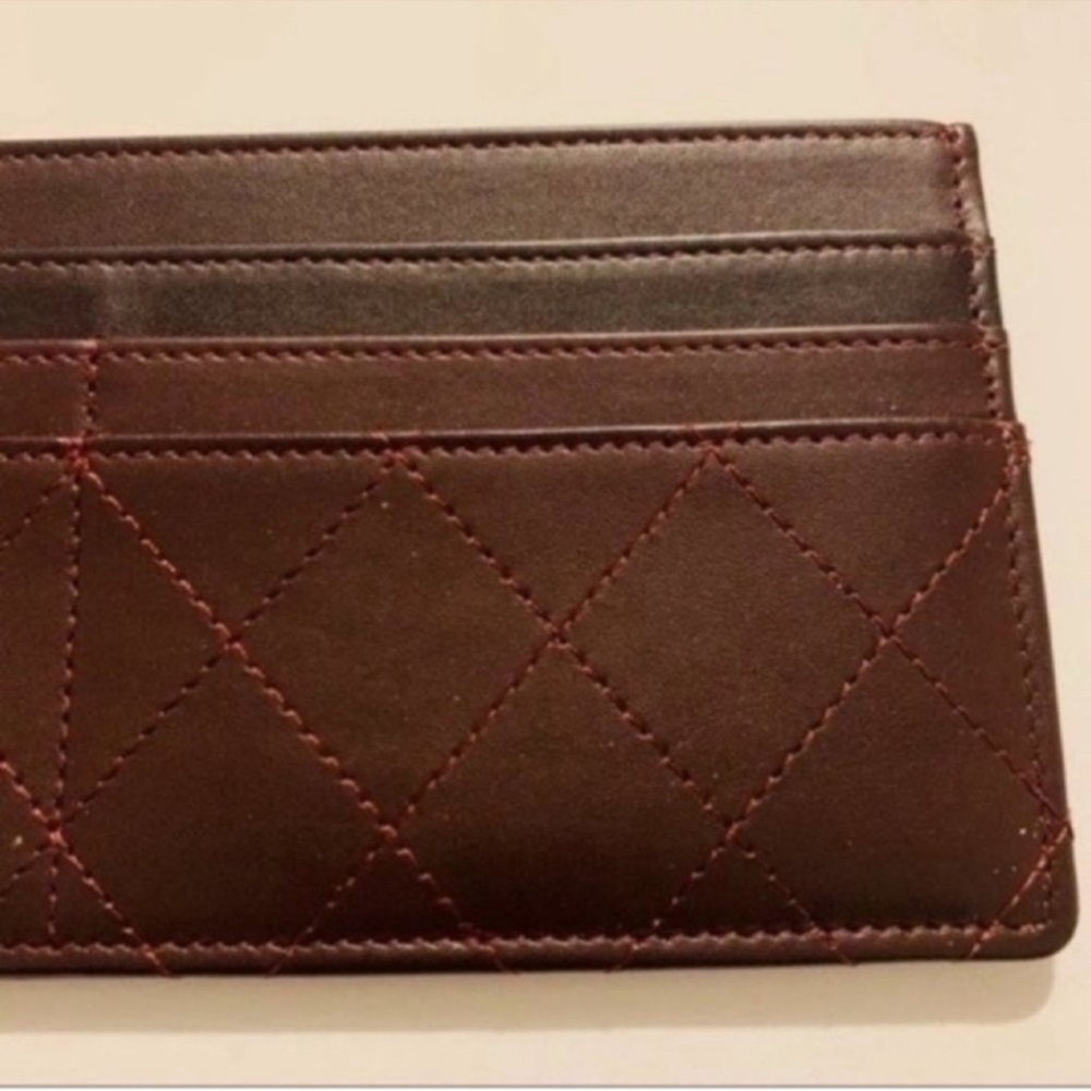 CHANEL | Insert | Calfskin Stitched Removable Insert | Burgundy - Picture 12 of 14